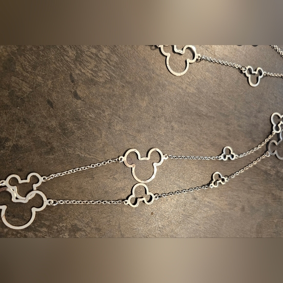 Disney Mickey Mouse Icons 30" Double Necklace EUC 60" Long (Doubles to 30") - Picture 4 of 8